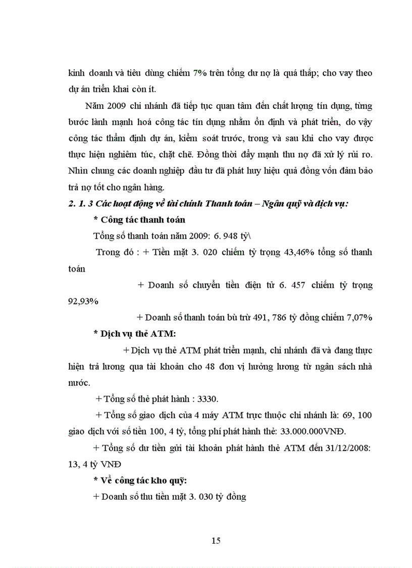 image for page Tình hình hoạt động của chi nhánh ngân hàng nông nghiệp và phát triển nông thôn trong giai đoạn 2007 2009