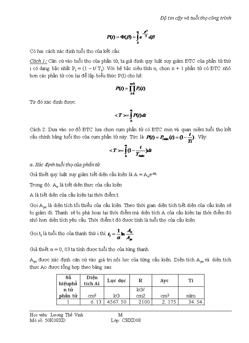 image for page Bài thu hoạch độ tin cậy và tuổi thọ công trình
