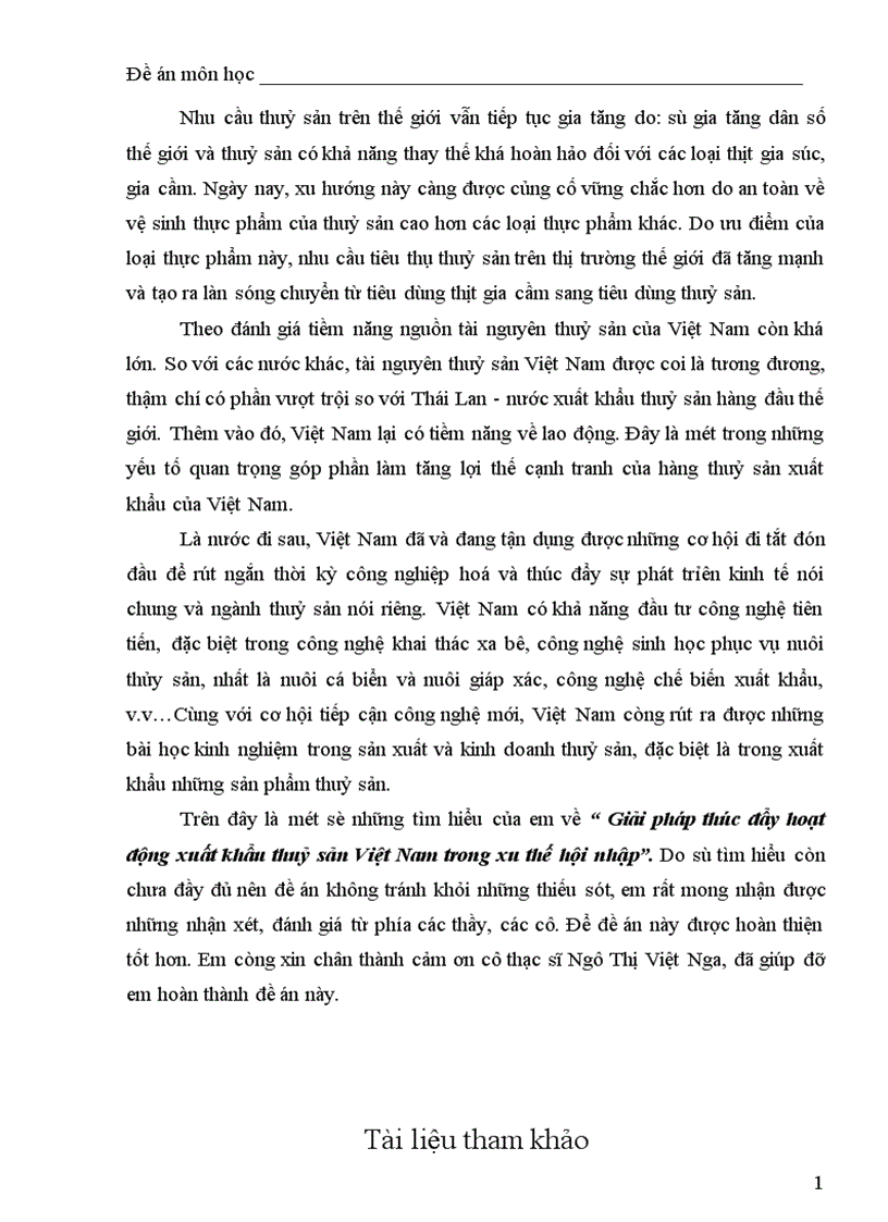 image for page Giải pháp thúc đẩy hoạt động xuất khẩu của ngành thuỷ sản Việt Nam trong xu thế hội nhập