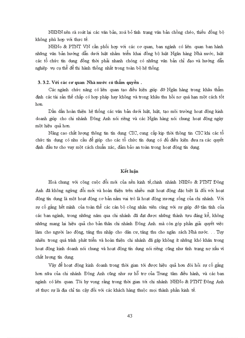 image for page Giải pháp nâng cao chất lượng tín dụng tại Chi nhánh Ngân hàng nông nghiệp và phát triển nông thôn Đông Anh