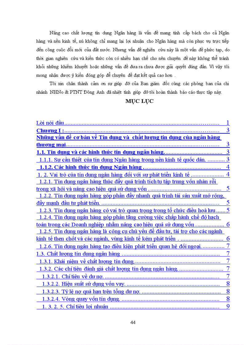 image for page Giải pháp nâng cao chất lượng tín dụng tại Chi nhánh Ngân hàng nông nghiệp và phát triển nông thôn Đông Anh