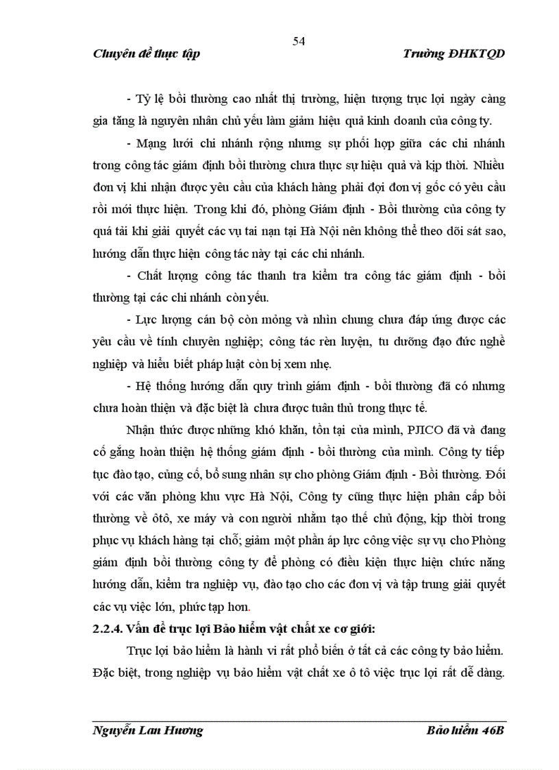 image for page Tình hình triển khai nghiệp vụ Bảo hiểm vật chất xe cơ giới tại Công ty Cổ phần Bảo hiểm Petrolimex PJICO giai đoạn 2003 2007 1