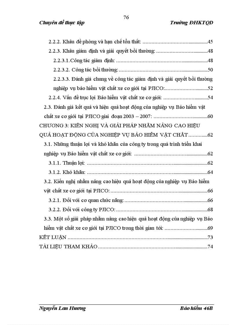 image for page Tình hình triển khai nghiệp vụ Bảo hiểm vật chất xe cơ giới tại Công ty Cổ phần Bảo hiểm Petrolimex PJICO giai đoạn 2003 2007 1