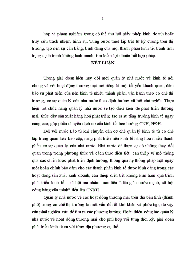 image for page Đổi mới quản lý nhà nước đối với hoạt động thương mại trên địa bàn tỉnh Bó Kẹo Cộng hoà Dân chủ Nhân dân Lào