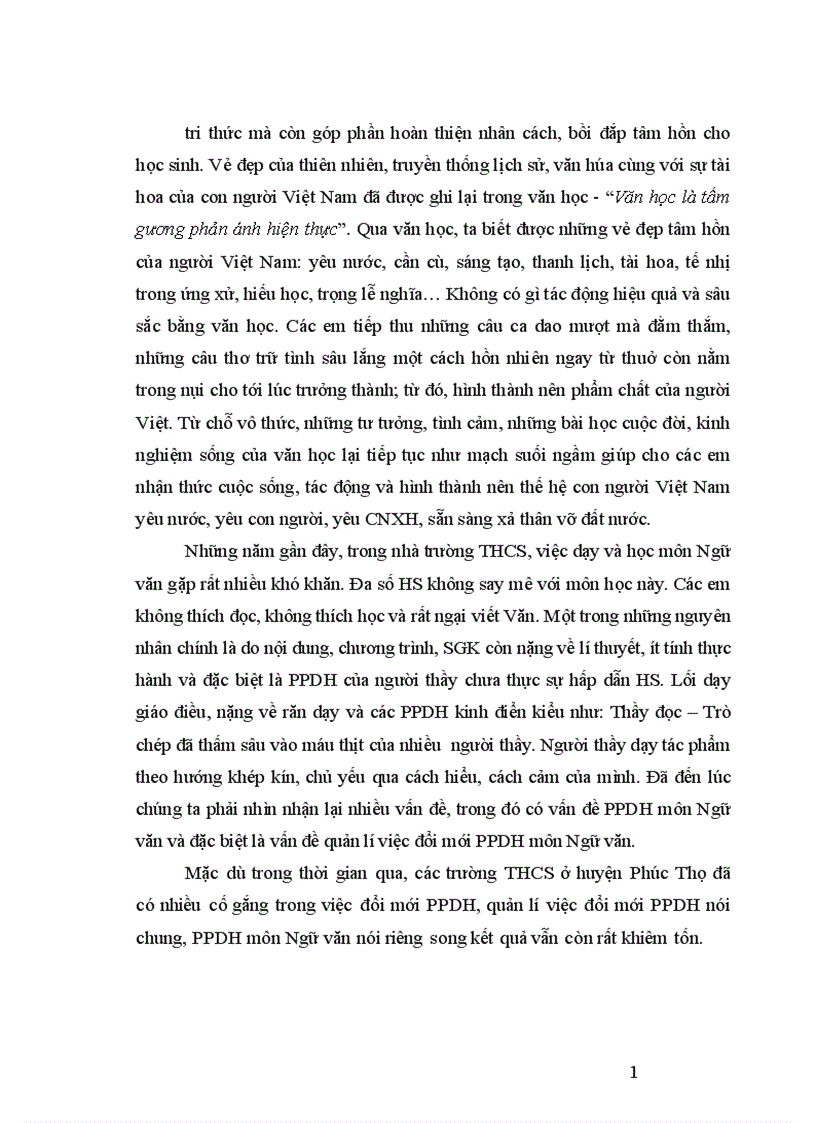 image for page Biện pháp quản lí việc đổi mới phương pháp dạy học môn Ngữ văn của Hiệu trưởng trường THCS huyện Phúc Thọ Hà Nội 1