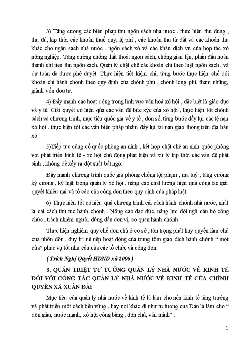 image for page Công tác quản lý nhà nước về kinh tế của chính quyền xã xuân đài