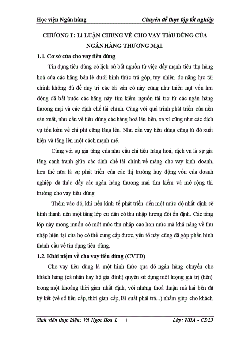 image for page Giải pháp phát triển cho vay tiêu dùng tại Ngân hàng Đầu tư và phát triển Việt Nam Chi nhánh Nam Hà Nội