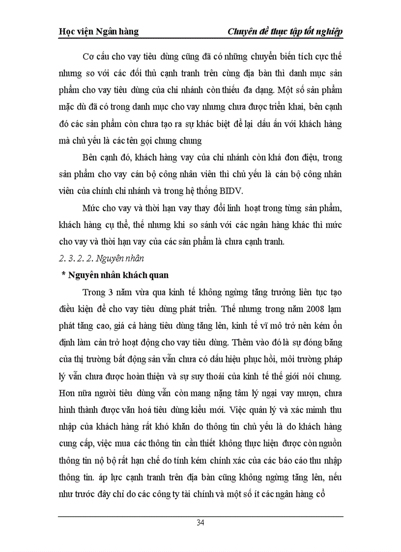 image for page Giải pháp phát triển cho vay tiêu dùng tại Ngân hàng Đầu tư và phát triển Việt Nam Chi nhánh Nam Hà Nội