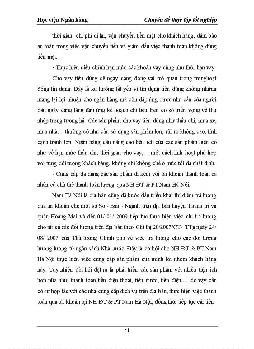 image for page Giải pháp phát triển cho vay tiêu dùng tại Ngân hàng Đầu tư và phát triển Việt Nam Chi nhánh Nam Hà Nội