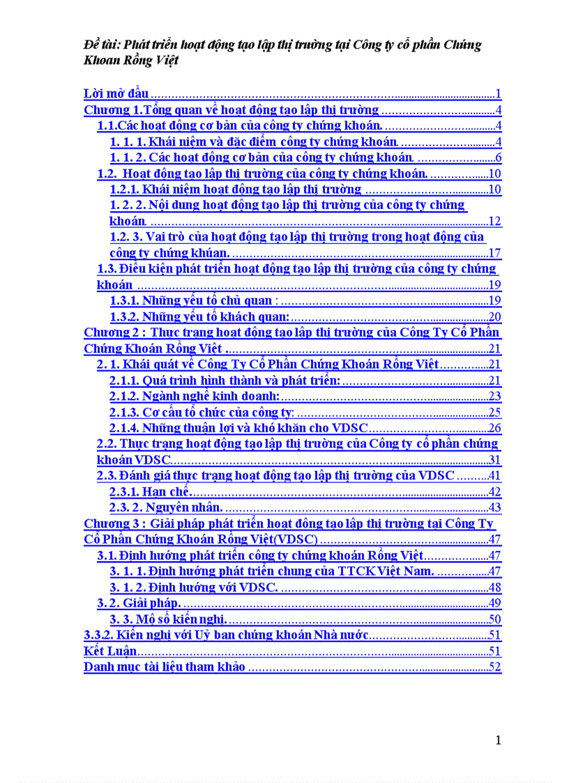 image for page Phát triển hoạt động tạo lập thị trường chứng khoán tại Công Ty CP Chứng khoán Rồng Việt Hà Nội