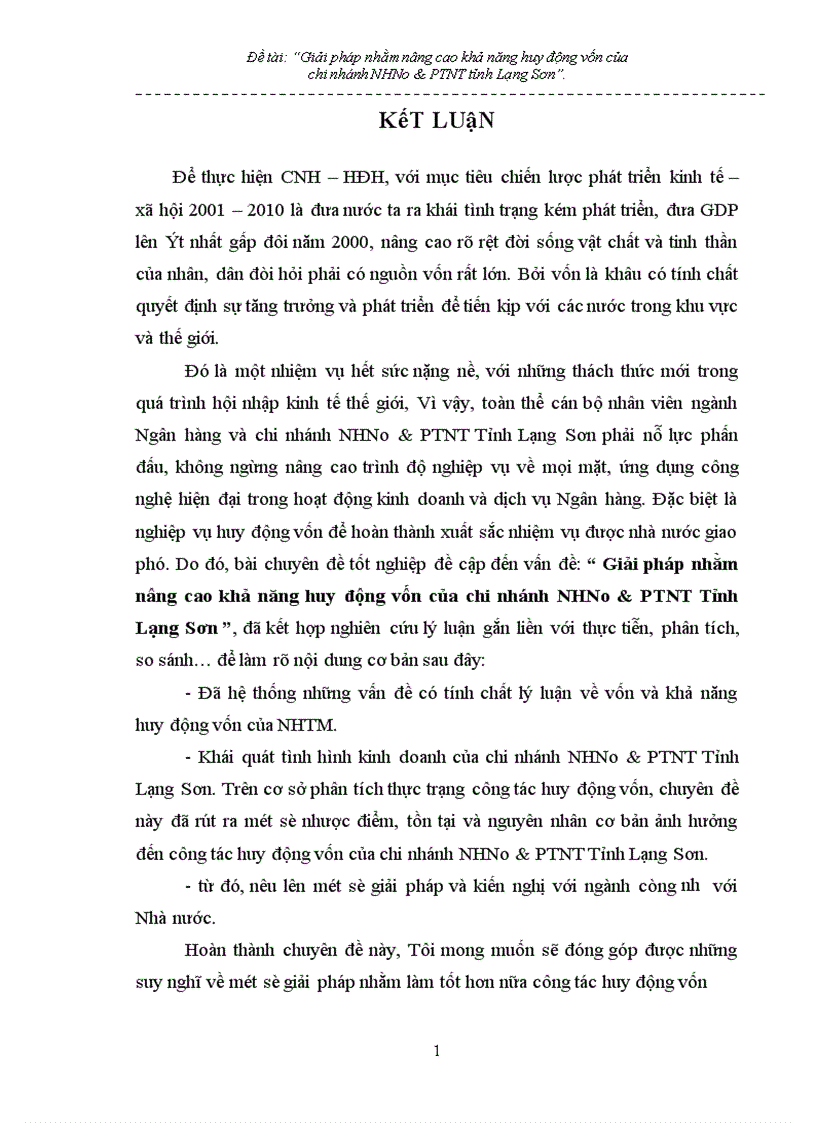 image for page Giải pháp nhằm nâng cao hiệu quả huy động vốn tại chi nhánh NHNo PTNT Tỉnh Lạng Sơn 1