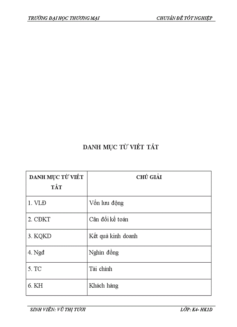 image for page Phân tích hiệu quả sử dụng vốn lưu động tại Công ty TNHH Thương mại và Du lịch Tùng Hà