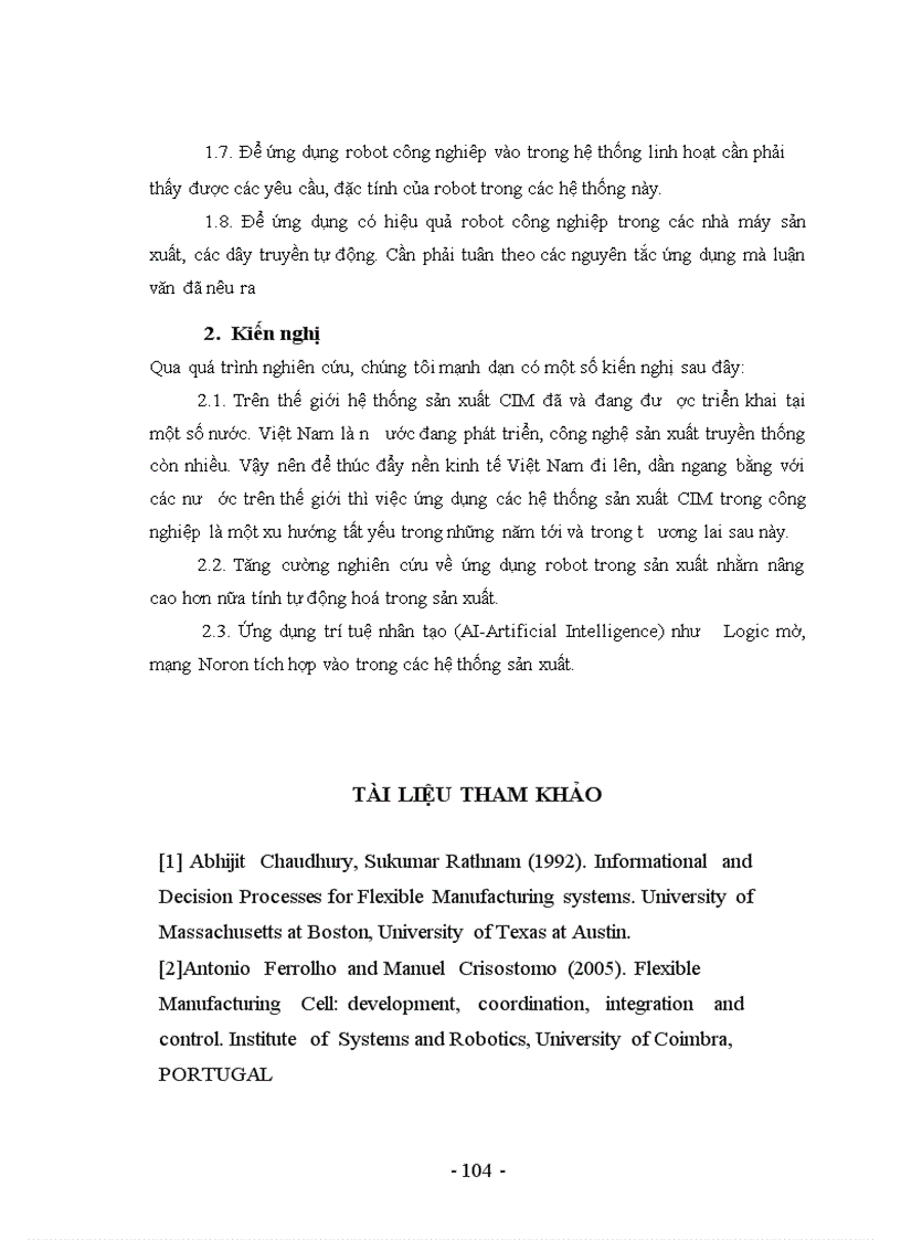 image for page Nghiên cứu khả năng ứng dụng robot công nghiệp trong hệ sản xuất linh hoạt