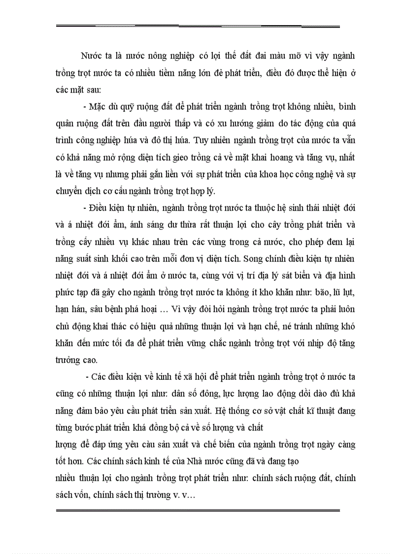 image for page Một số vấn đề về phát triển SX trồng trọt theo hướng SX hàng hóa ở nước ta hiện nay