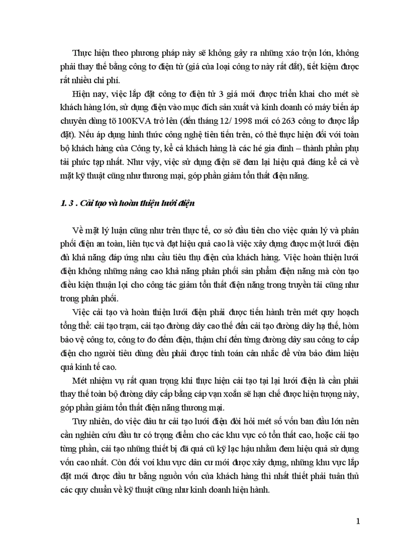 image for page Tình hình sản xuất kinh doanh của Công ty điện lực thành phố Hà nội 1