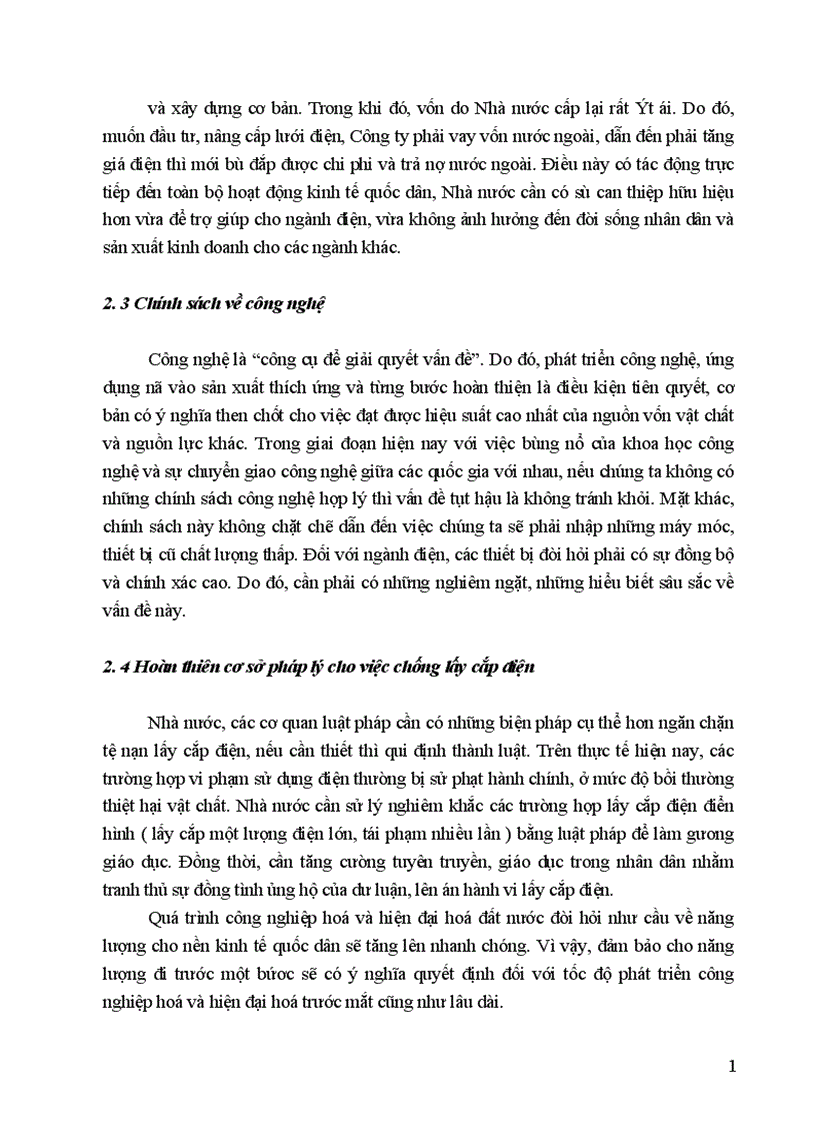 image for page Tình hình sản xuất kinh doanh của Công ty điện lực thành phố Hà nội 1