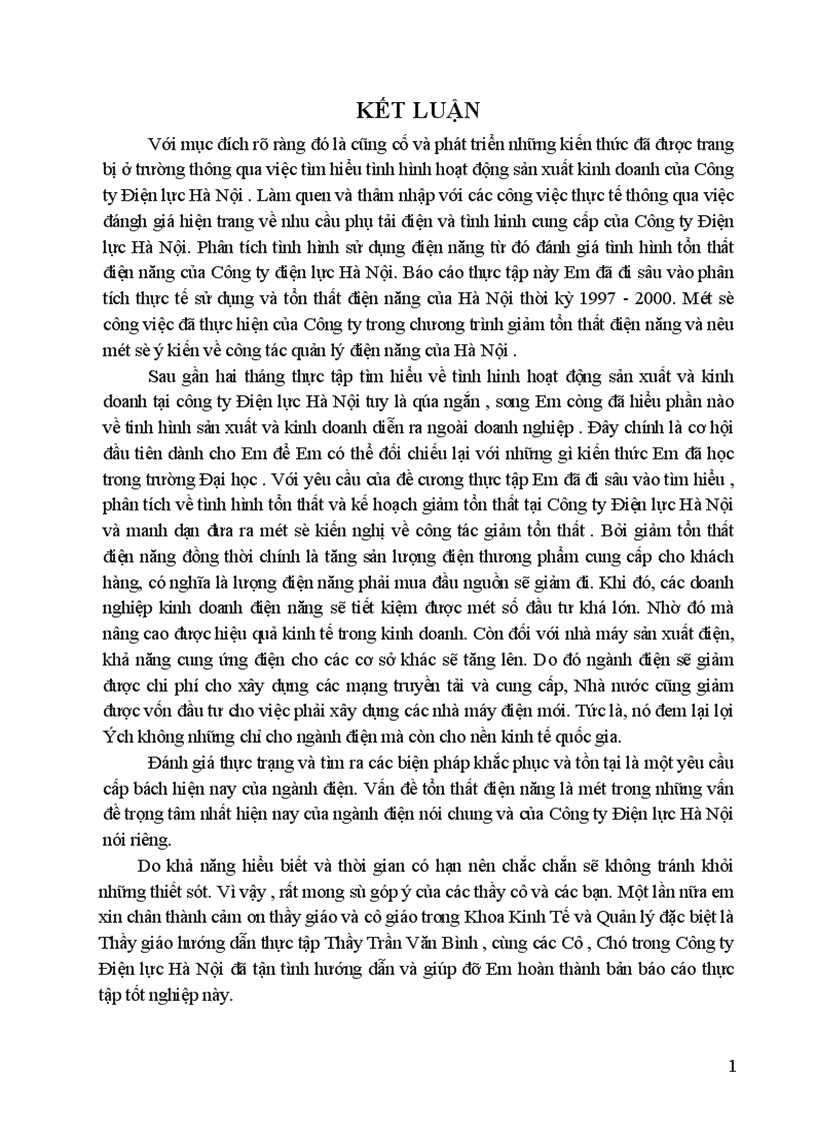 image for page Tình hình sản xuất kinh doanh của Công ty điện lực thành phố Hà nội 1