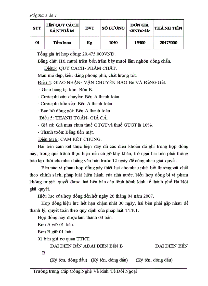 image for page Báo cáo thực tập tại Công ty TNHH Đăng Quang