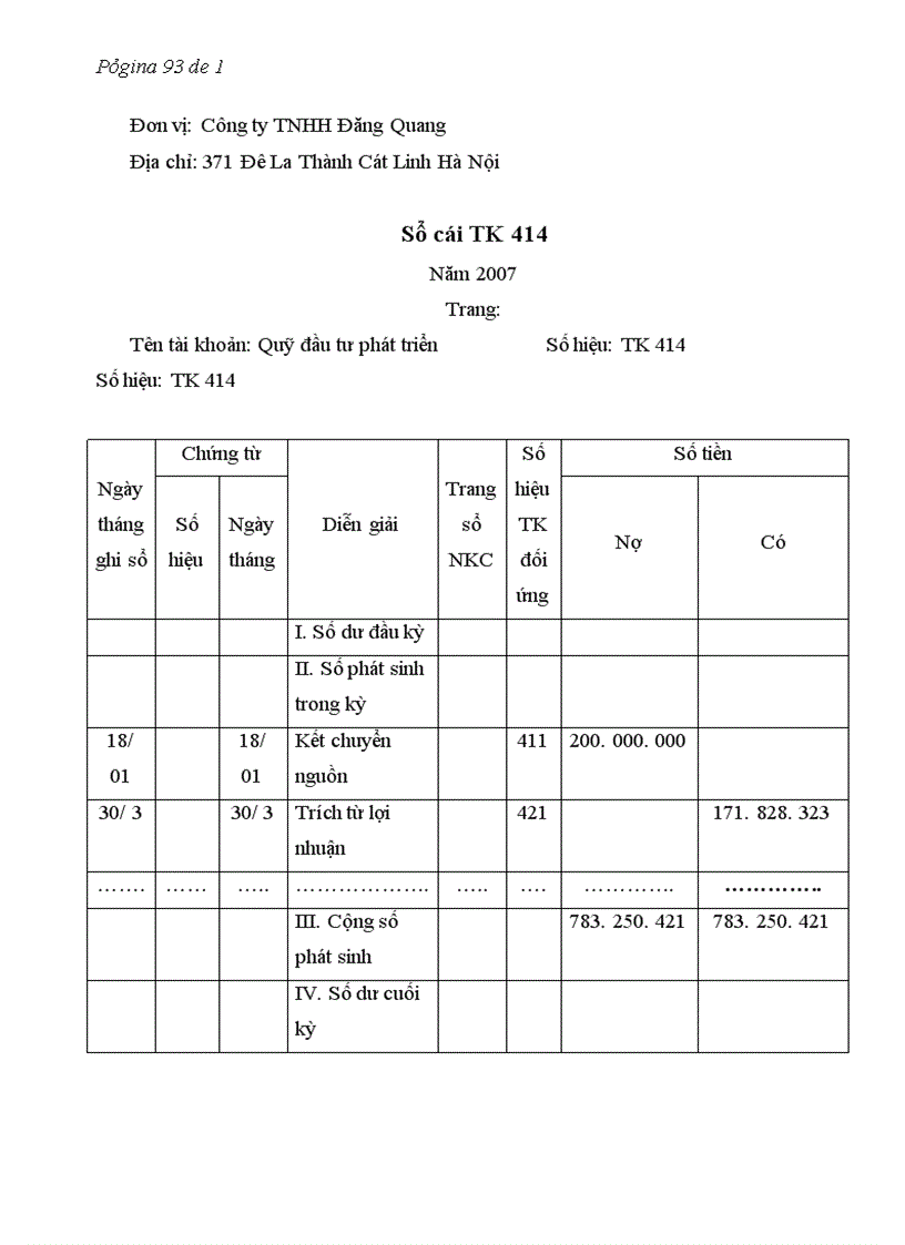 image for page Báo cáo thực tập tại Công ty TNHH Đăng Quang