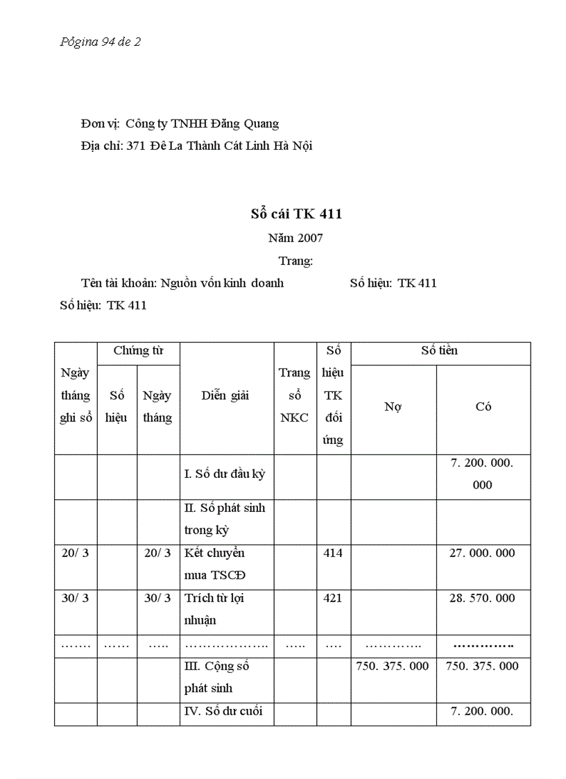 image for page Báo cáo thực tập tại Công ty TNHH Đăng Quang
