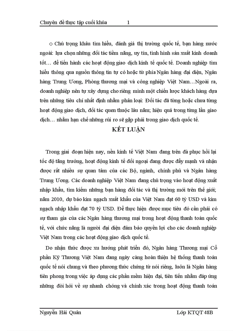 image for page Quản lý rủi ro trong hoạt động thanh toán quốc tế theo phương thức tín dụng chứng từ tại Hội sở Ngân hàng Thương mại Cổ phần Kỹ Thương Việt Nam