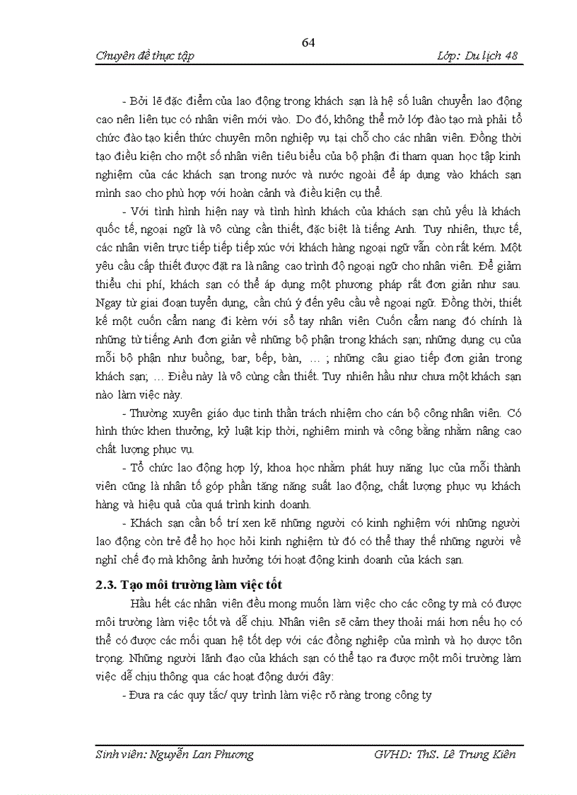 image for page Nâng cao chất lượng dịch vụ của đội ngũ lao động ở bộ phận bàn nhà hàng Green Wave Café khách sạn Hà Nội 1