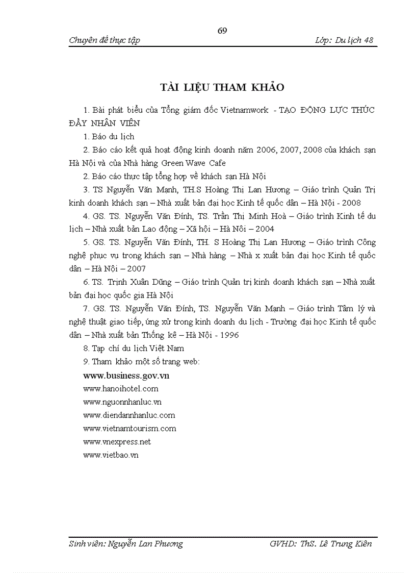 image for page Nâng cao chất lượng dịch vụ của đội ngũ lao động ở bộ phận bàn nhà hàng Green Wave Café khách sạn Hà Nội 1