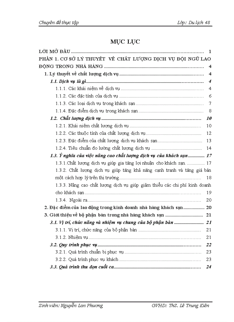 image for page Nâng cao chất lượng dịch vụ của đội ngũ lao động ở bộ phận bàn nhà hàng Green Wave Café khách sạn Hà Nội 1