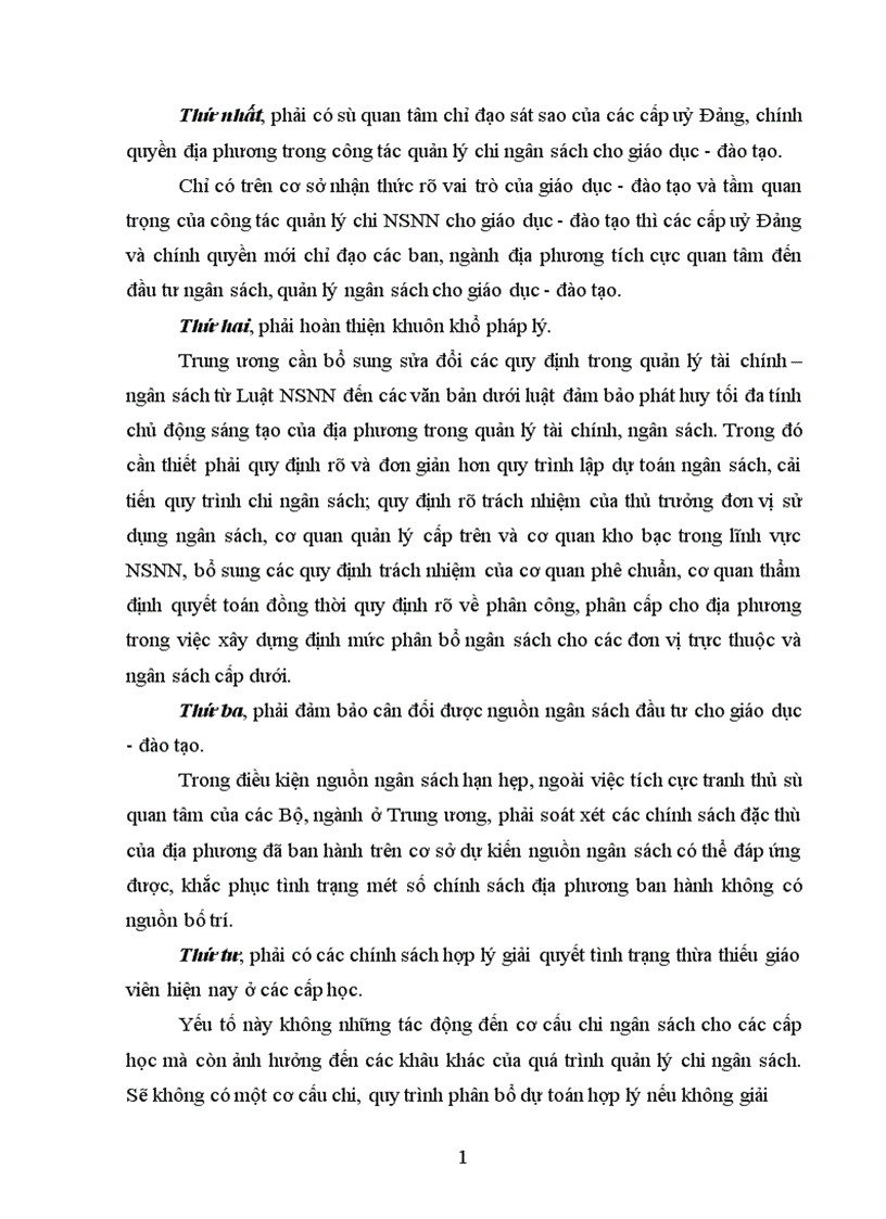 image for page Một số kiến nghị nhằm hoàn thiện công tác quản lý chi NSNN cho sự nghiệp giáo dục đào tạo trên địa bàn tỉnh Nghệ An 1