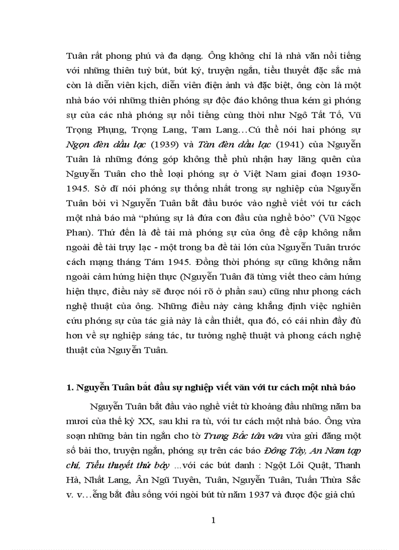 image for page Nét riêng của phóng sự Nguyễn Tuân