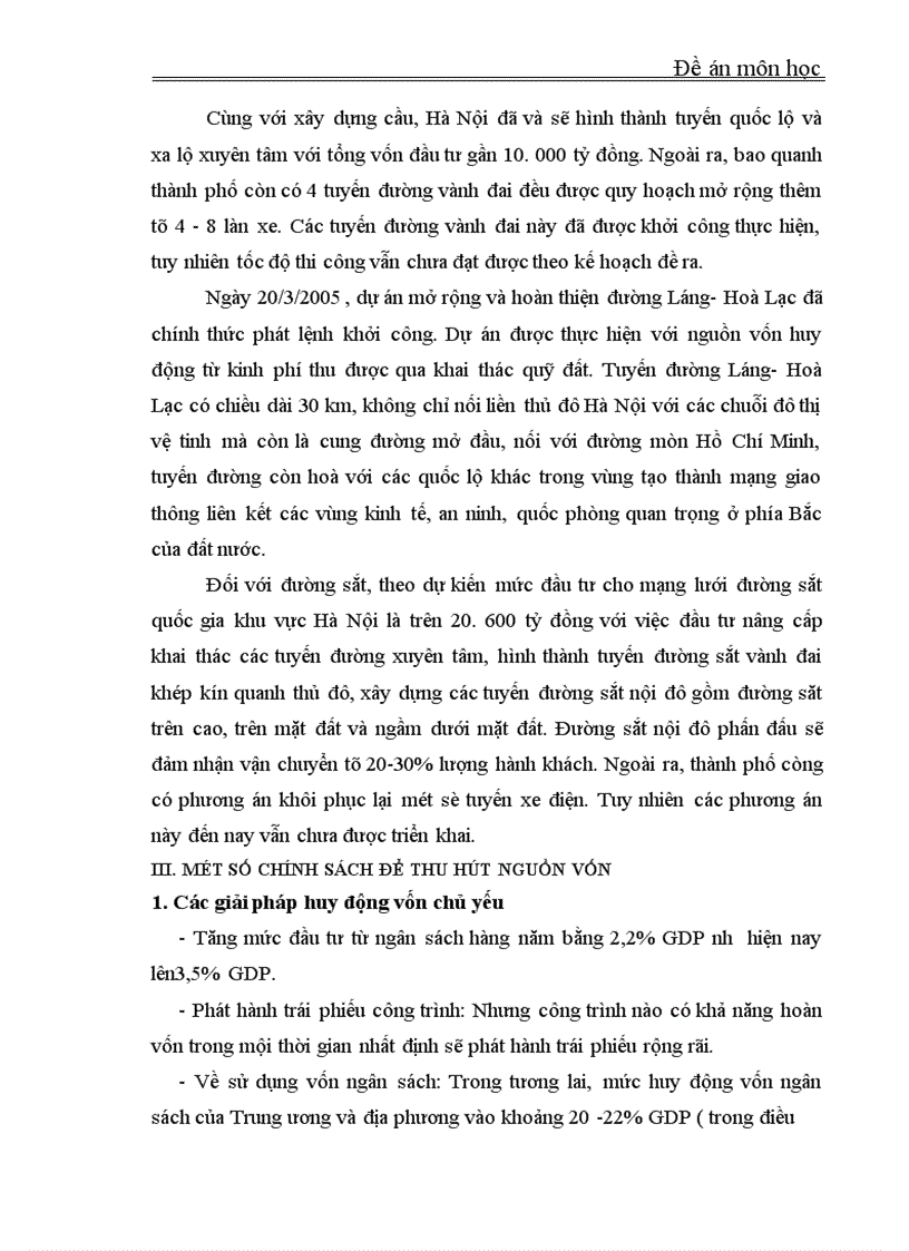 image for page Kế hoạch đầu tư phát triển giao thông vận tải Thủ đô Hà Nội dến năm 2010 1