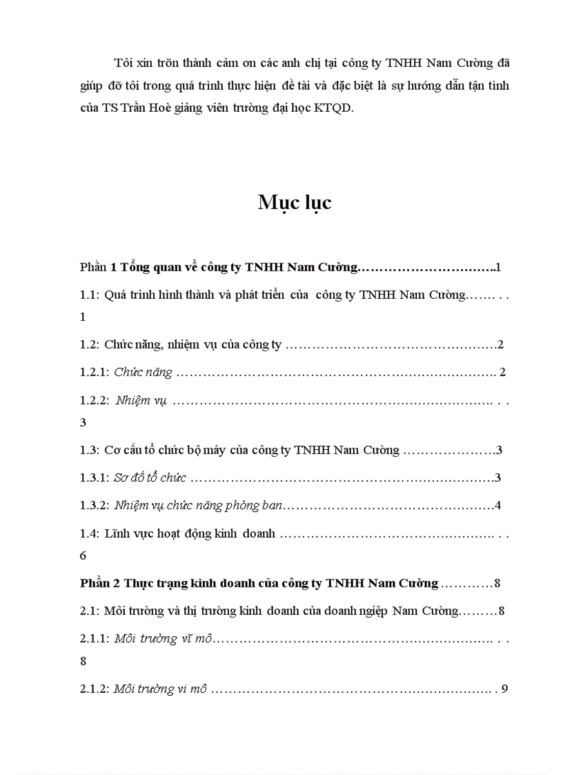 image for page Thực trạng kinh doanh của công ty TNHH Nam Cương