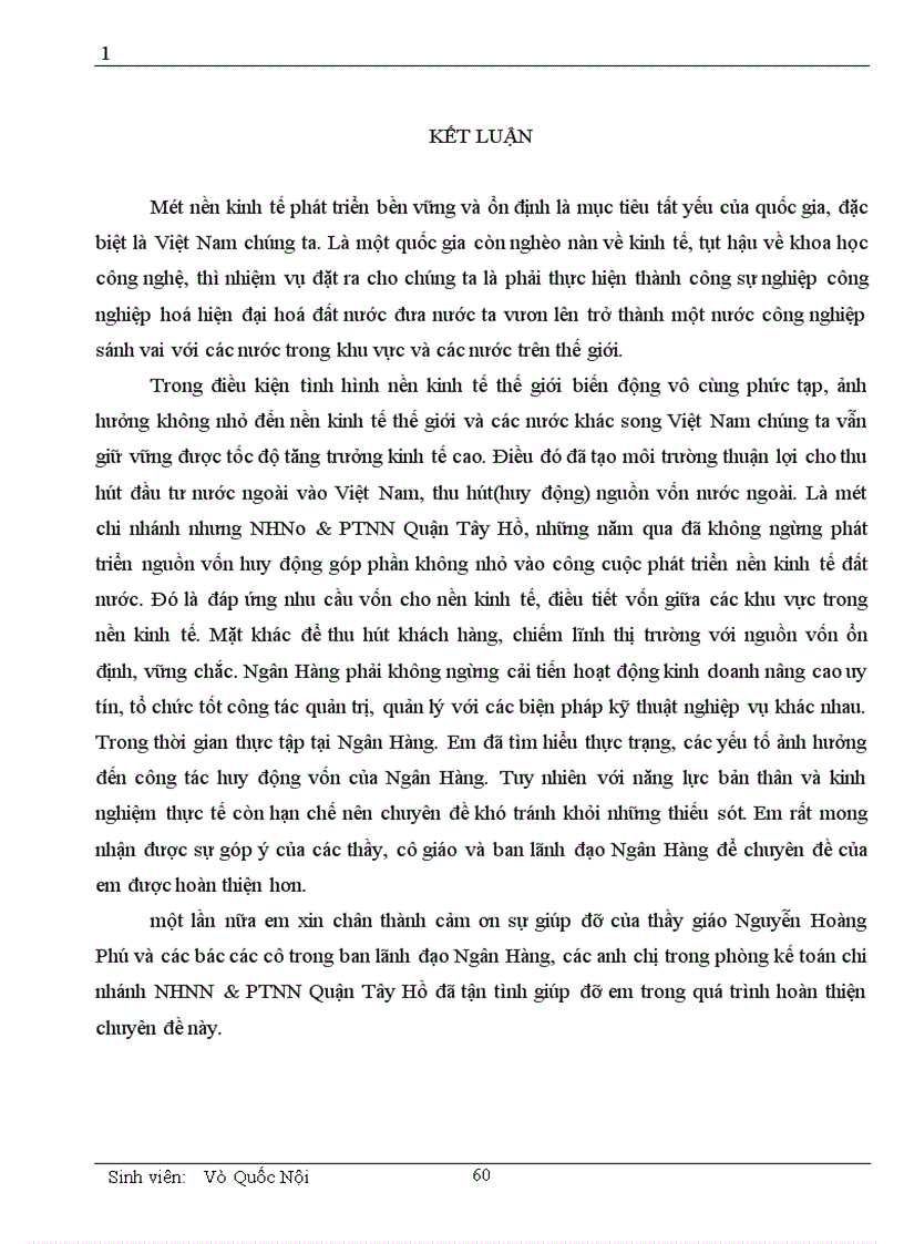 image for page Một số vấn đề cơ bản về vốn và kế toán huy động vốn tại chi nhánh NHNN PTNN Quận Tây Hồ 1