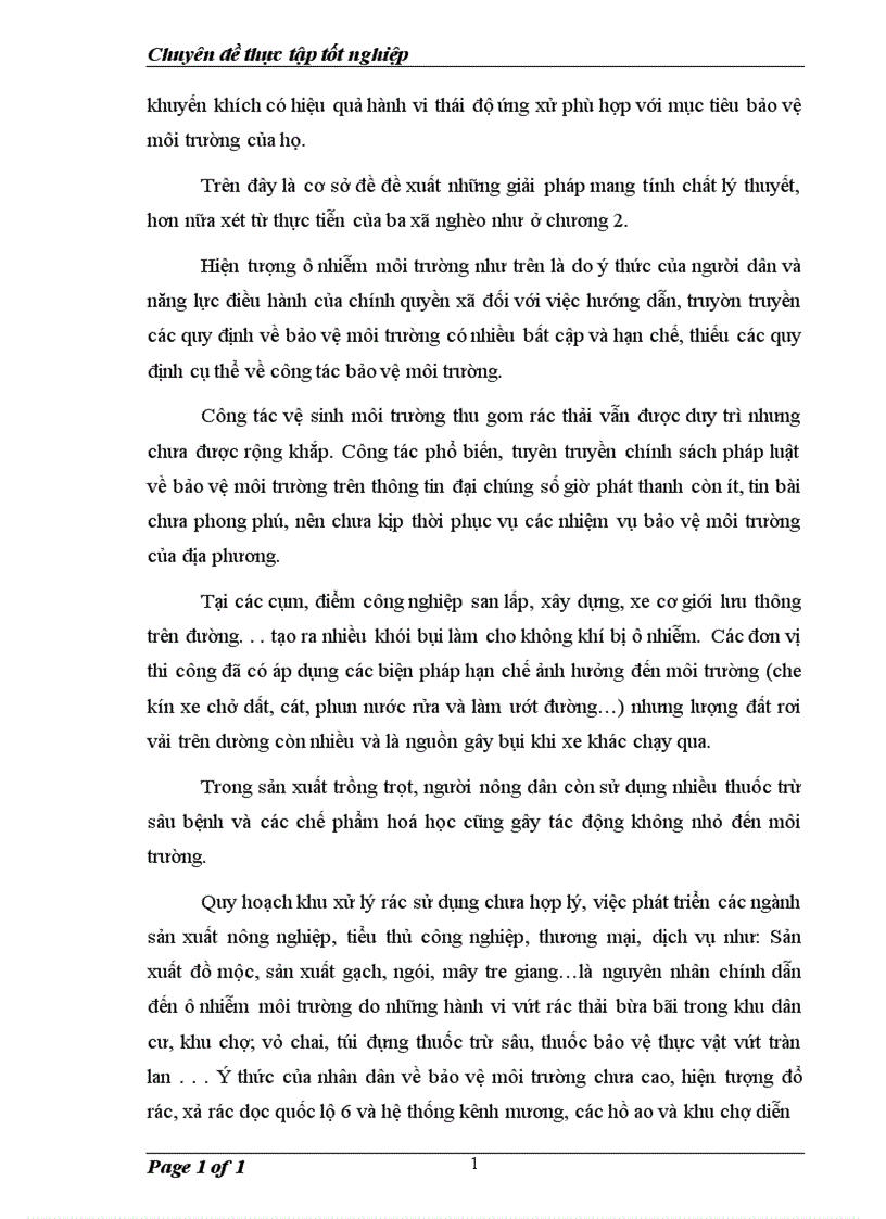 image for page Đề xuất một số giải pháp quản lý môi trường tại các xã nghèo tại Hà Nội Hà Tây cũ 1