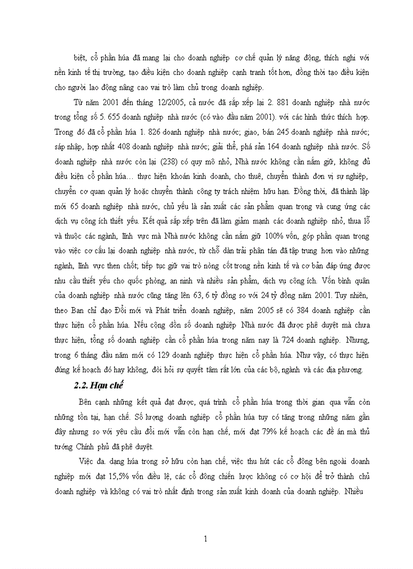 image for page Cổ phần hoá DNNN