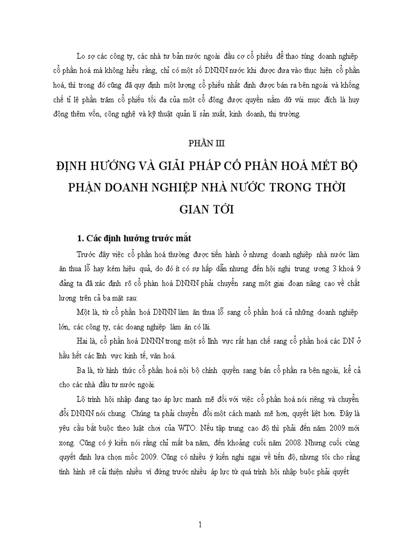 image for page Cổ phần hoá DNNN