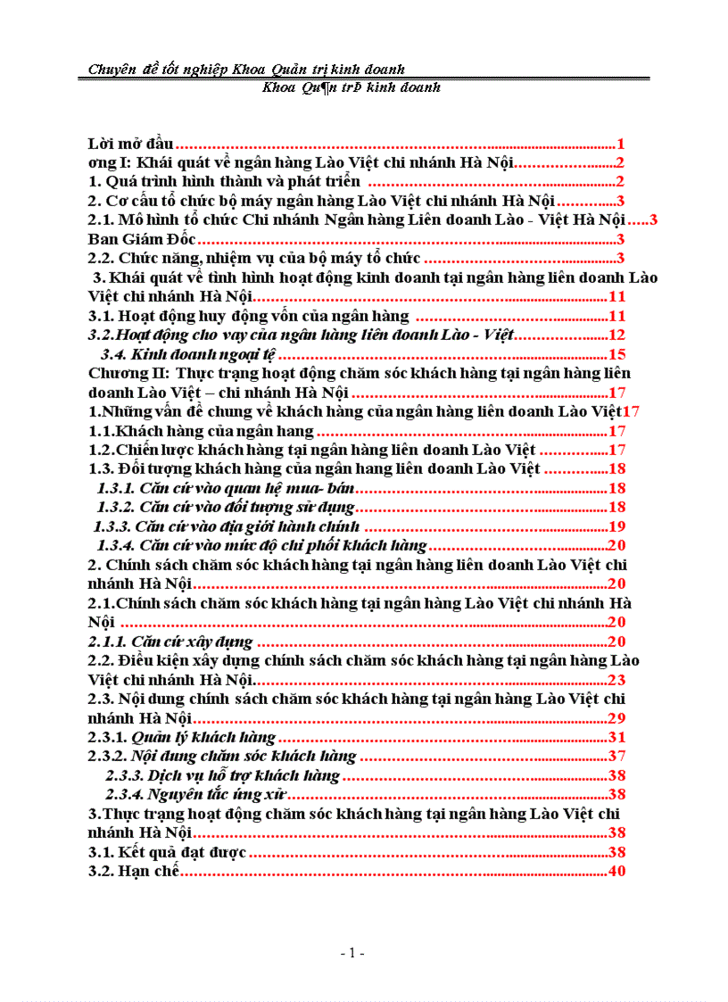 image for page Giải pháp hoàn thiện hoạt động chăm sóc khách hàng tại ngân hàng Lào Việt chi nhánh Hà Nội
