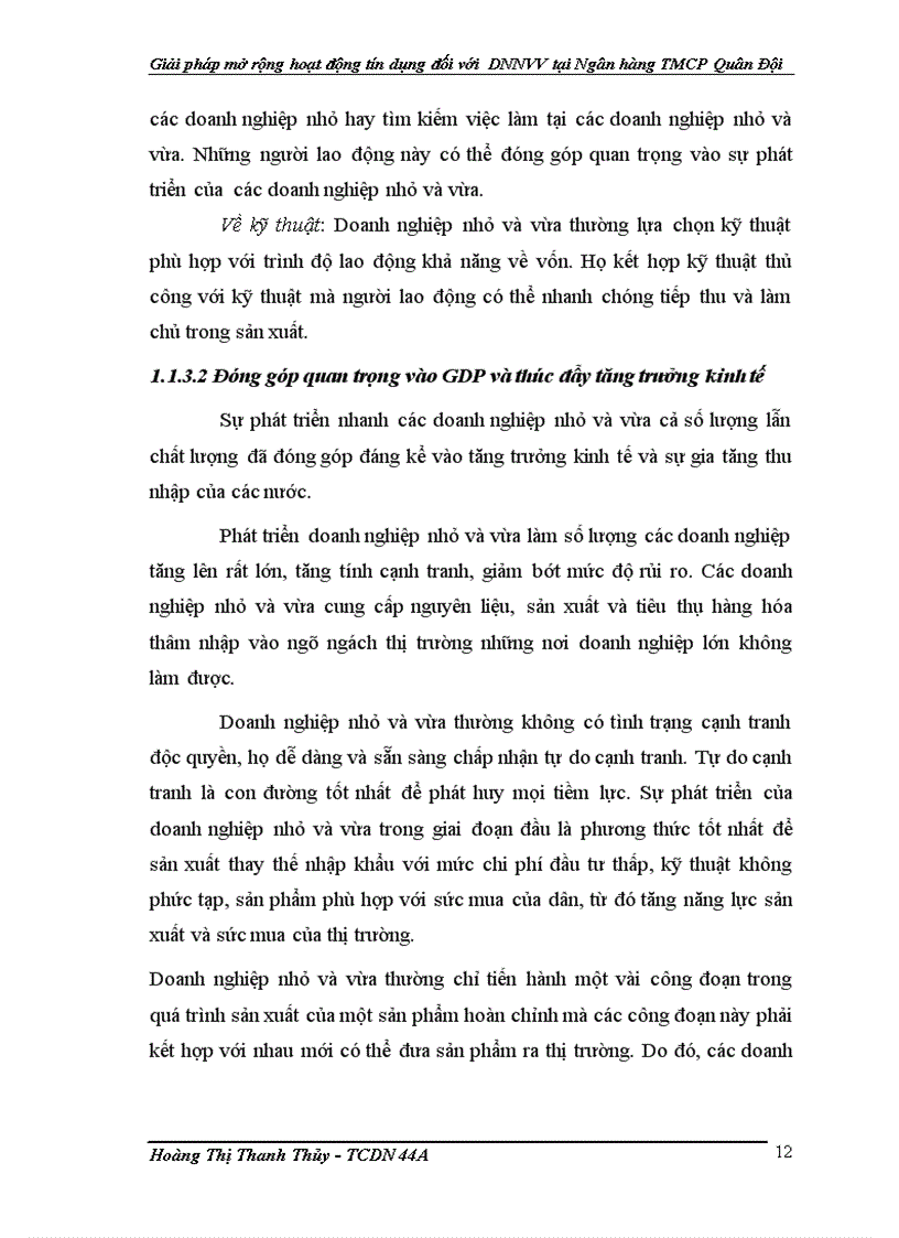 image for page Giải pháp mở rộng hoạt động tín dụng đối với doanh nghiệp nhỏ và vừa tại Ngân hàng Thương mại Cổ phần Quân Đội 1