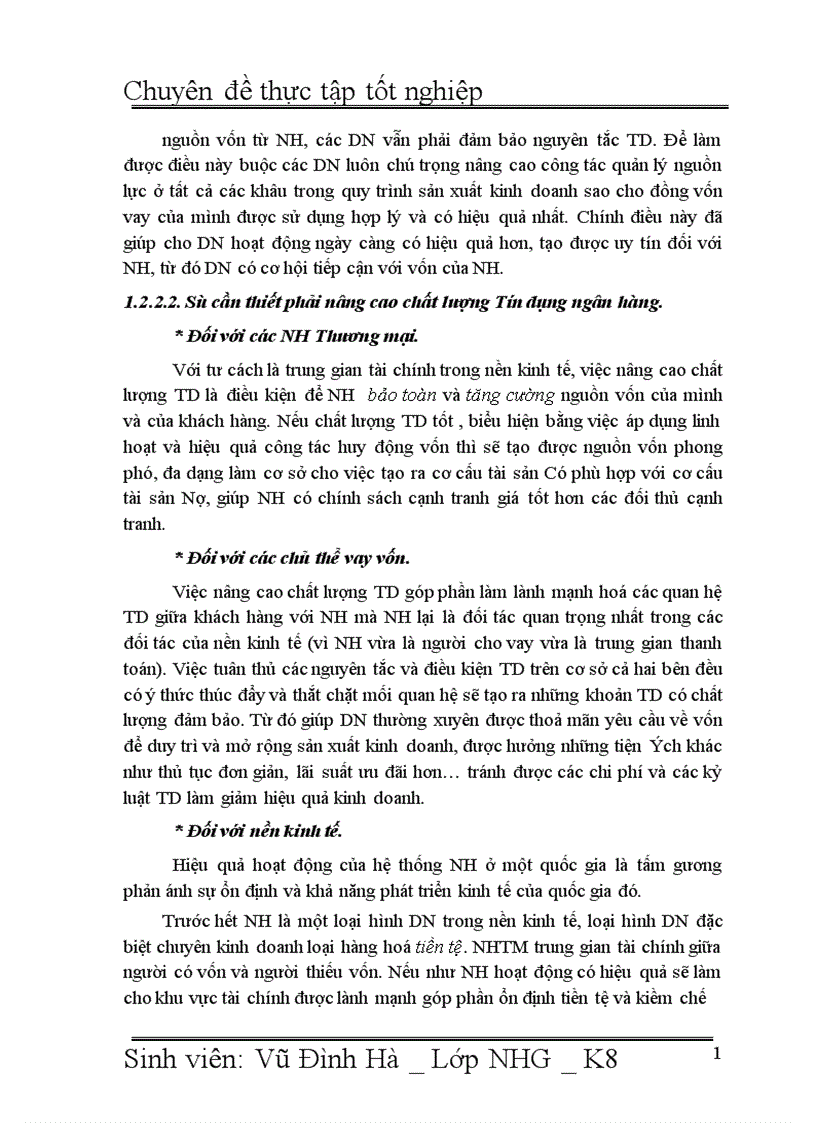image for page Giải pháp nâng cao chất lượng tín dụng đối với Doanh nghiệp vừa và nhỏ tại Ngân hàng đầu tư và phát triển Việt Nam BIDV Chi nhánh Hà Tây