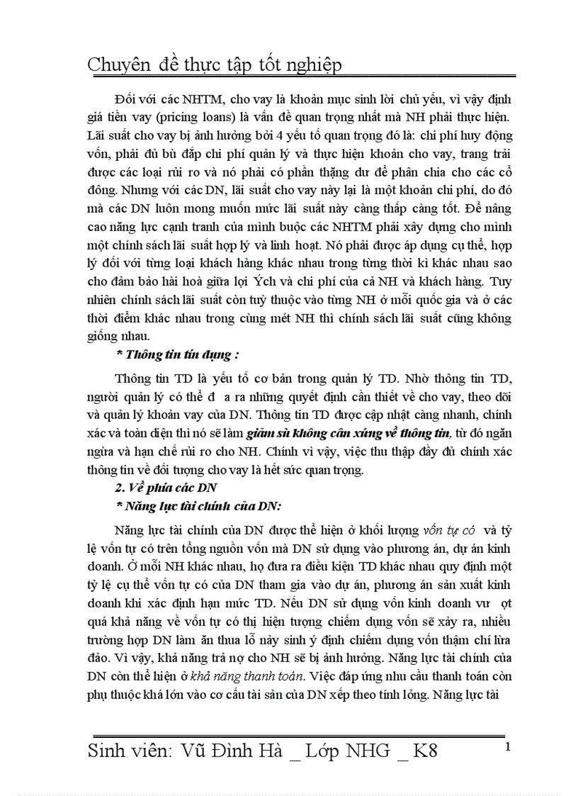 image for page Giải pháp nâng cao chất lượng tín dụng đối với Doanh nghiệp vừa và nhỏ tại Ngân hàng đầu tư và phát triển Việt Nam BIDV Chi nhánh Hà Tây