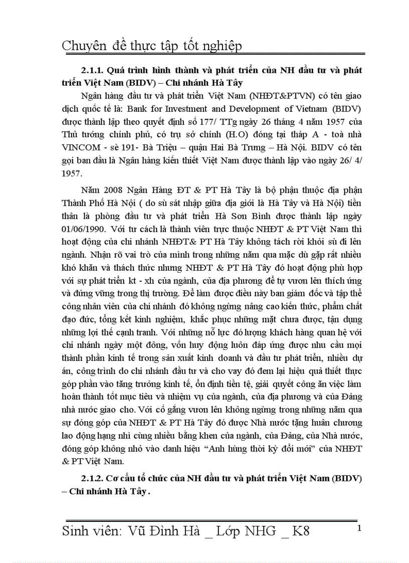 image for page Giải pháp nâng cao chất lượng tín dụng đối với Doanh nghiệp vừa và nhỏ tại Ngân hàng đầu tư và phát triển Việt Nam BIDV Chi nhánh Hà Tây