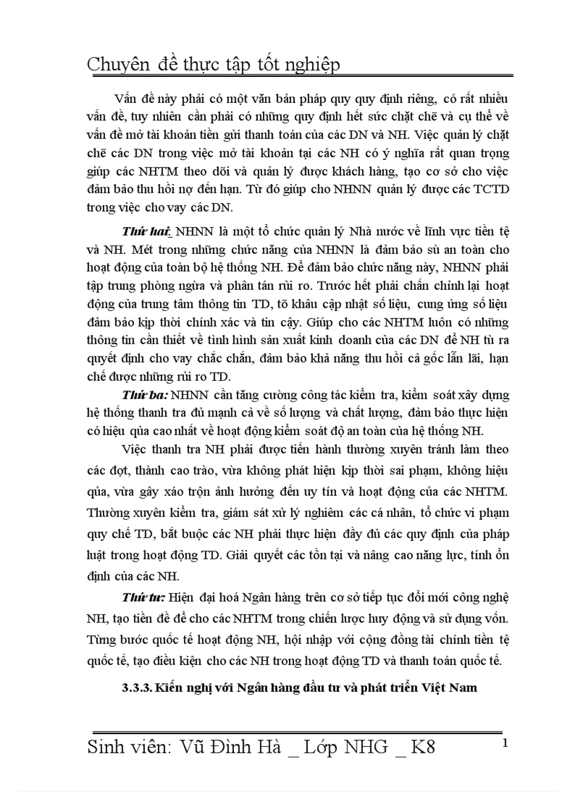 image for page Giải pháp nâng cao chất lượng tín dụng đối với Doanh nghiệp vừa và nhỏ tại Ngân hàng đầu tư và phát triển Việt Nam BIDV Chi nhánh Hà Tây