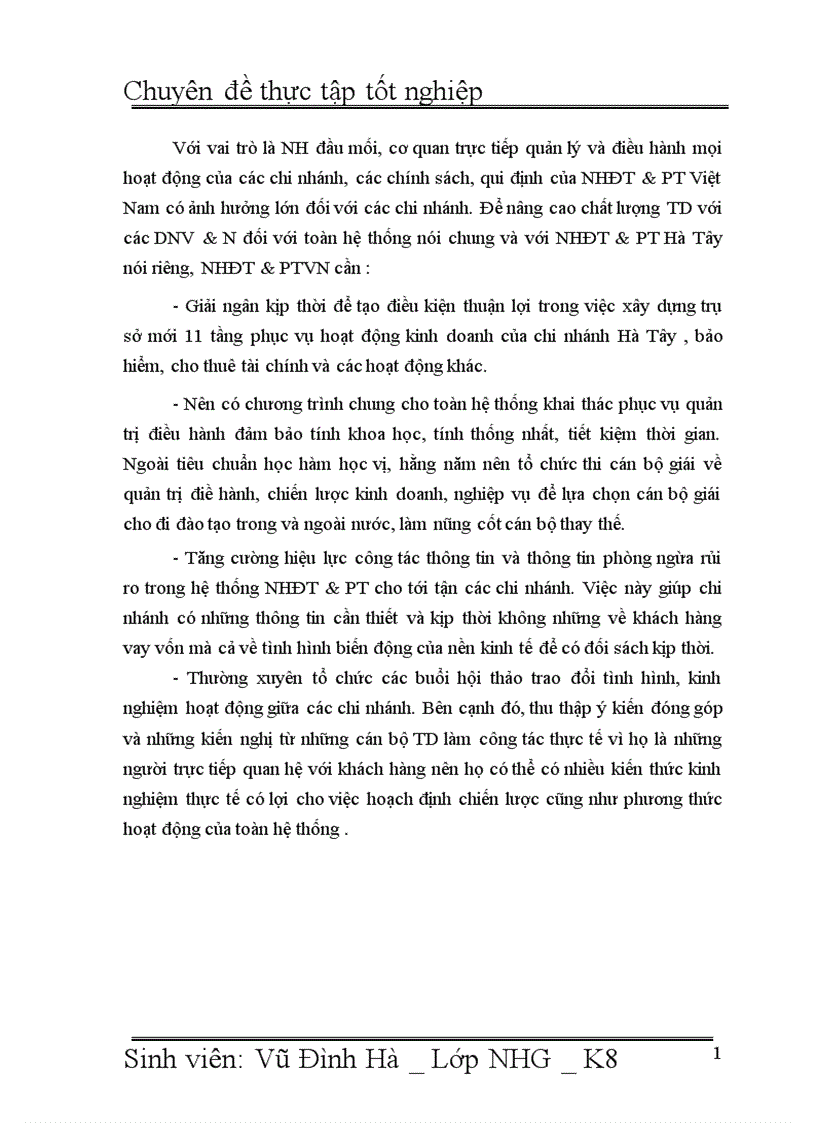 image for page Giải pháp nâng cao chất lượng tín dụng đối với Doanh nghiệp vừa và nhỏ tại Ngân hàng đầu tư và phát triển Việt Nam BIDV Chi nhánh Hà Tây