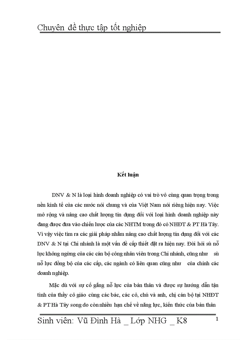 image for page Giải pháp nâng cao chất lượng tín dụng đối với Doanh nghiệp vừa và nhỏ tại Ngân hàng đầu tư và phát triển Việt Nam BIDV Chi nhánh Hà Tây
