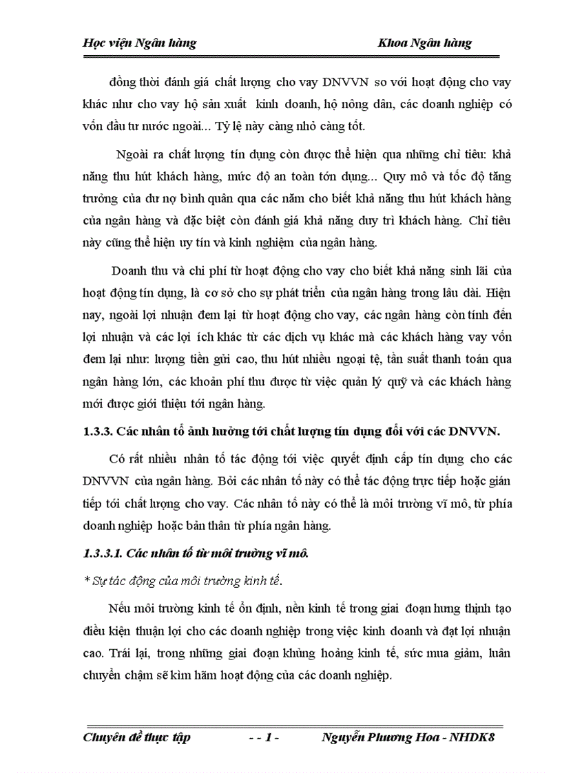 image for page Giải pháp nhằm nâng cao chất lượng tín dụng đối với doanh nghiệp vừa và nhỏ tại Ngân hàng nông nghiệp và Phát triển nông thôn Đông Anh 1