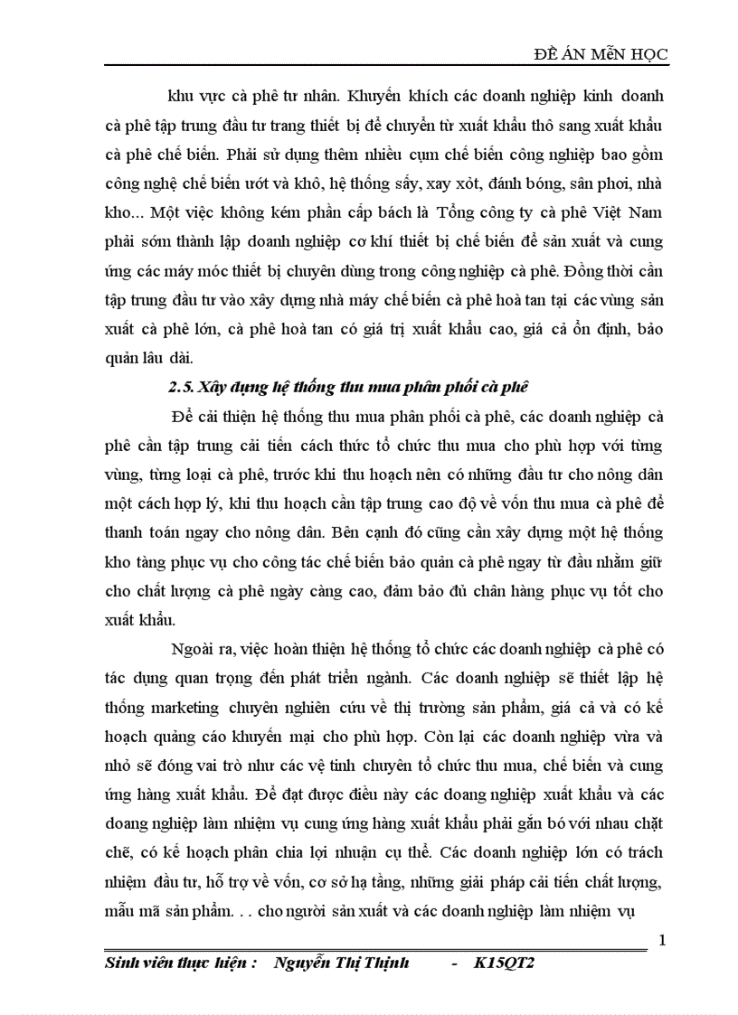 image for page Giải pháp nâng cao năng lực cạnh tranh của sản phẩm cà phê Việt Nam 1