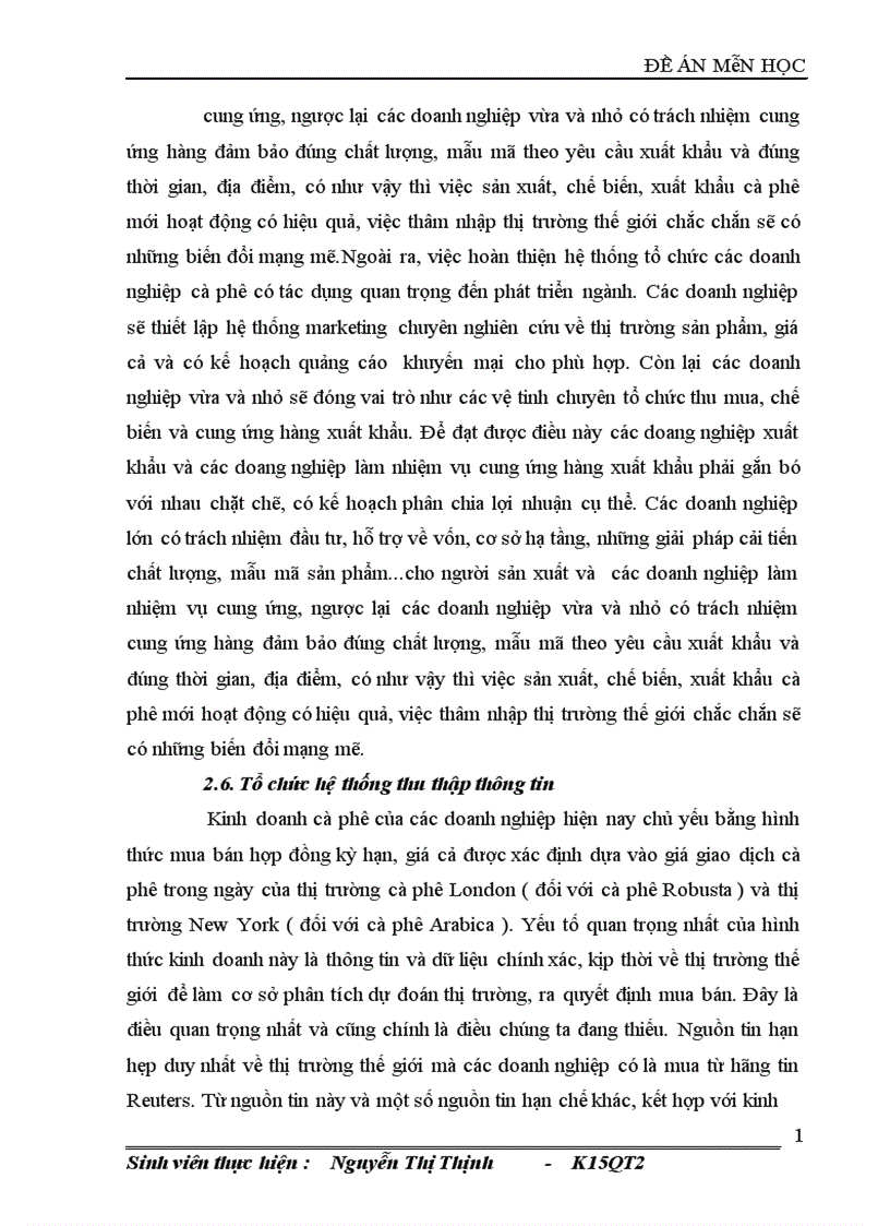 image for page Giải pháp nâng cao năng lực cạnh tranh của sản phẩm cà phê Việt Nam 1