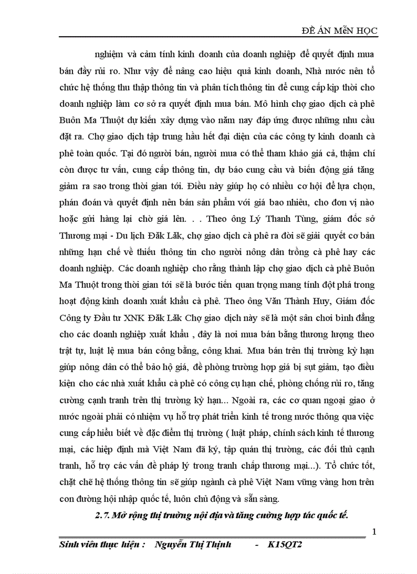 image for page Giải pháp nâng cao năng lực cạnh tranh của sản phẩm cà phê Việt Nam 1