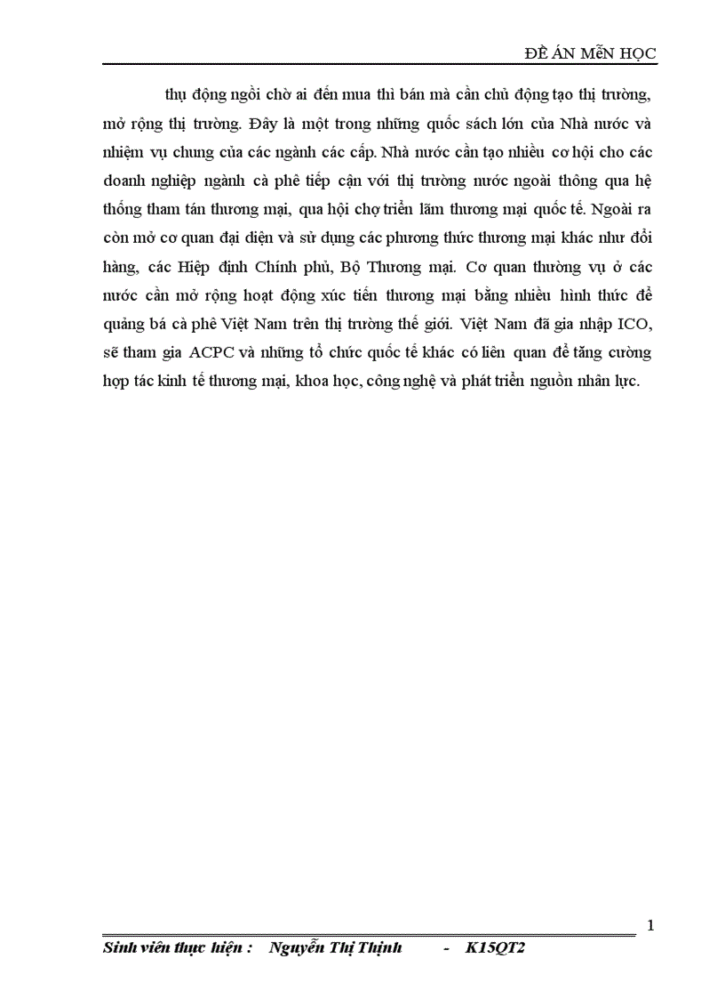 image for page Giải pháp nâng cao năng lực cạnh tranh của sản phẩm cà phê Việt Nam 1