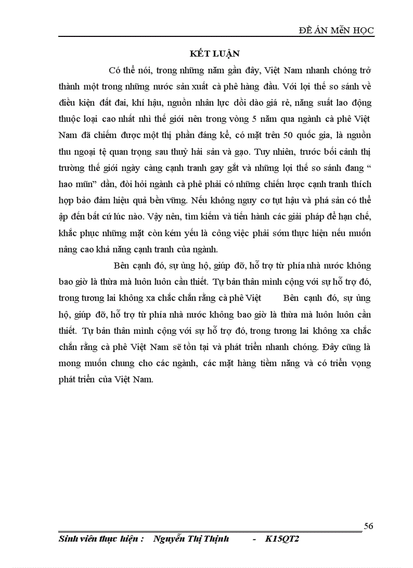 image for page Giải pháp nâng cao năng lực cạnh tranh của sản phẩm cà phê Việt Nam 1